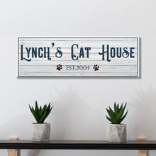 Load image into Gallery viewer, Cat House Sign