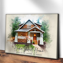 Load image into Gallery viewer, Home Sweet Home Watercolor Sign