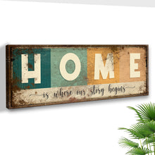 Load image into Gallery viewer, Home Is Where Our Story Begins Sign III