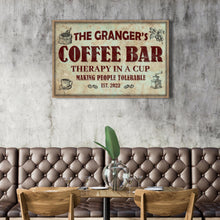 Load image into Gallery viewer, Coffee Bar Therapy In A Cup Sign