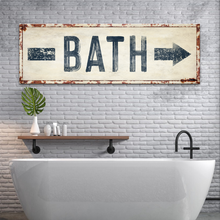 Load image into Gallery viewer, Bath Arrow Sign
