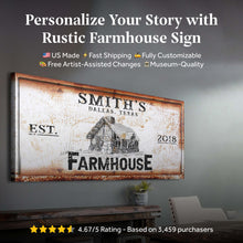 Load image into Gallery viewer, Rustic Farmhouse Personalized Sign II