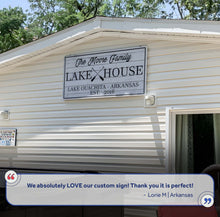 Load image into Gallery viewer, Family Lake House Paddle Sign