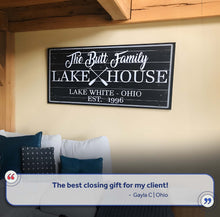 Load image into Gallery viewer, Family Lake House Paddle Sign II