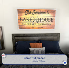 Load image into Gallery viewer, Family Lake House Paddle Sign III