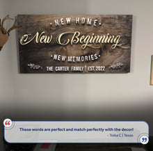 Load image into Gallery viewer, New Home Sign II