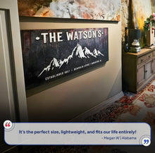 Load image into Gallery viewer, Family Mountain Home Sign III