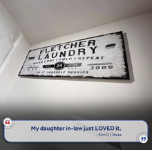 Load image into Gallery viewer, Personalized Laundry Room Sign