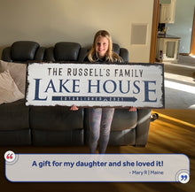 Load image into Gallery viewer, Family Lake House Arrow Sign