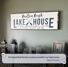 Load image into Gallery viewer, Family Lake House Arrow Sign II