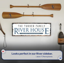 Load image into Gallery viewer, Family River House Arrow Sign
