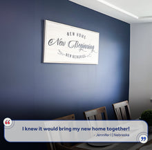 Load image into Gallery viewer, New Home, New Beginning Sign III