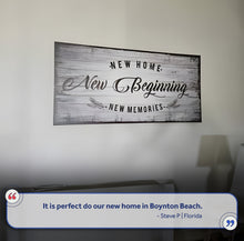 Load image into Gallery viewer, New Home, New Beginning Sign IV