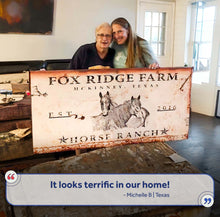 Load image into Gallery viewer, Rustic Horse Ranch Sign III