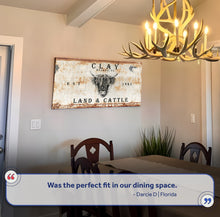 Load image into Gallery viewer, Land And Cattle Rustic Sign III