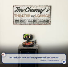 Load image into Gallery viewer, Family Theater and Lounge IV Sign