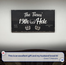 Load image into Gallery viewer, 19th Hole Golf Personalized Sign II