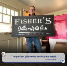 Load image into Gallery viewer, Billiards And Bar Sign II