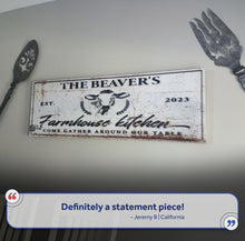 Load image into Gallery viewer, Farmhouse Kitchen Sign