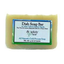 Load image into Gallery viewer, Dish Soap Bar with Aloe, Tea Tree &amp; Lemon