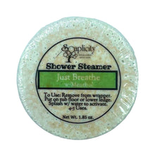 Load image into Gallery viewer, Just Breathe Shower Steamer w/ Menthol