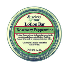 Load image into Gallery viewer, Rosemary Peppermint Lotion Bar