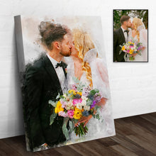 Load image into Gallery viewer, Custom Wedding Watercolor Portrait