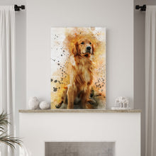 Load image into Gallery viewer, Pet Watercolor Portrait Custom Wall Art