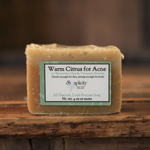 Load image into Gallery viewer, Warm Citrus for Acne Soap Bar