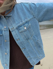 Load image into Gallery viewer, What a Friend In Jesus Denim Jacket