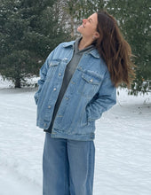 Load image into Gallery viewer, What a Friend In Jesus Denim Jacket