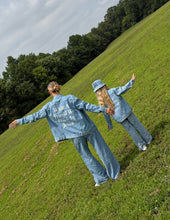 Load image into Gallery viewer, What a Friend in Jesus Kids Denim Jacket