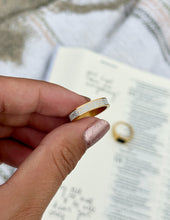 Load image into Gallery viewer, White Enamel Heart of God Ring