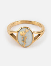 Load image into Gallery viewer, Wildflower Signet Ring