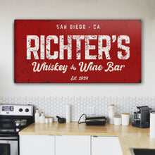 Load image into Gallery viewer, Whiskey And Wine Bar Sign III