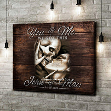 Load image into Gallery viewer, We Got This Personalized Skeleton Couple - Gift For Gothic Lover - Gothic Decor For Home