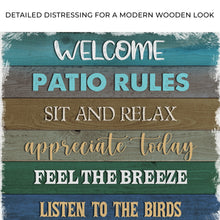 Load image into Gallery viewer, Patio Rules Sign
