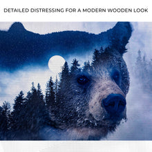 Load image into Gallery viewer, Animals Forest Bear Illustration Canvas Wall Art II