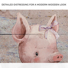 Load image into Gallery viewer, Simple Ribbon Dress Pig Canvas Wall Art