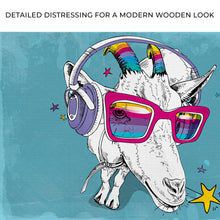 Load image into Gallery viewer, Rainbow Cool Goat Canvas Wall Art