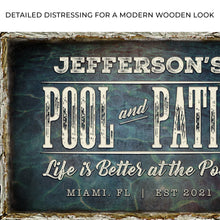 Load image into Gallery viewer, Pool And Patio Sign
