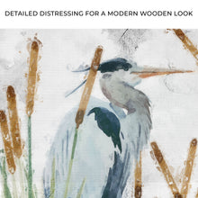 Load image into Gallery viewer, Heron In The Reeds Canvas Wall Art II