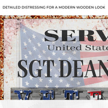 Load image into Gallery viewer, Thank You For Your Service Veterans Sign
