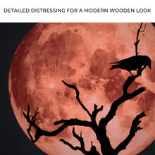 Load image into Gallery viewer, Crow And Blood Moon Canvas Wall Art