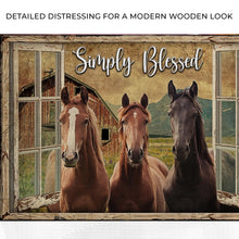 Load image into Gallery viewer, Simply Blessed Amazing Horse Farm Sign