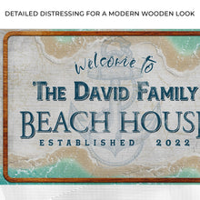 Load image into Gallery viewer, Welcome To Family Beach House Sign II
