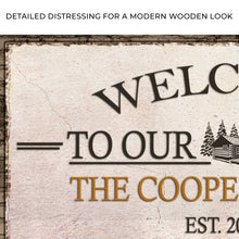 Load image into Gallery viewer, Welcome To Our Cabin Sign