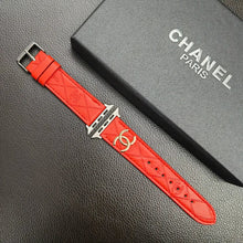 Load image into Gallery viewer, Luxury Gold Monogram 3D Embossed Leather Apple Watch Strap
