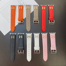 Load image into Gallery viewer, Genuine Pattern Leather Apple Watch Strap