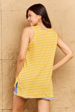 Load image into Gallery viewer, Doublju Talk To Me Full Size Striped Sleeveless V-Neck Top